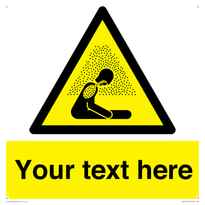 Custom warning asphyxiating atmosphere